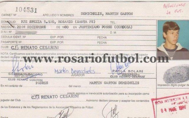 De Renato Cesarini al mundo: Martín Demichelis es uno de los grandes jugadores que dio el fútbol rosarino.  