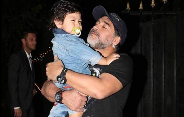 Diego Fernando junto a su papá