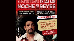 LOA espacio AGM presenta Noche de Reyes o lo que quieran de William Shakespeare