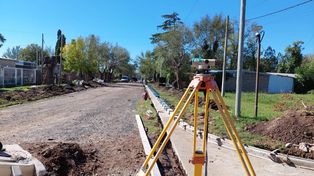 Mediciones. Este es el paso previo a la pavimentación.