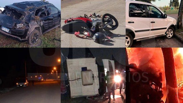 El fin de semana en Entre Ríos estuvo marcado por accidentes que resultaron en varios heridos y dos víctimas fatales