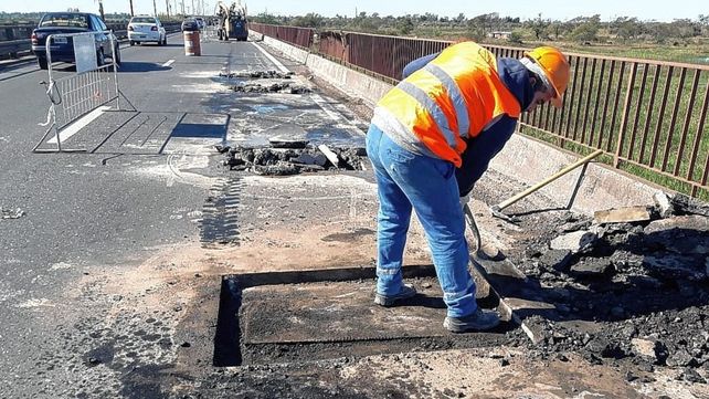 Trabajos de Aguas Santafesinas&nbsp; el Ruta Nacional 168