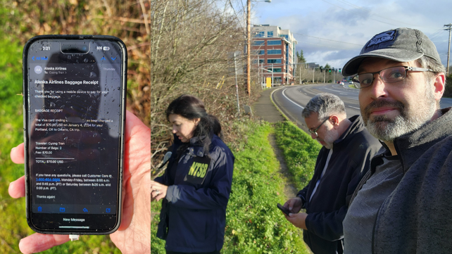 El iPhone cayó desde unos 4.878 metros de altura tras la explosión en la puerta del avión de Alaska Airlines.