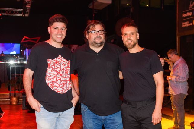 Santiago Blanco, Gustavo Bocchio y Hernán Rossi