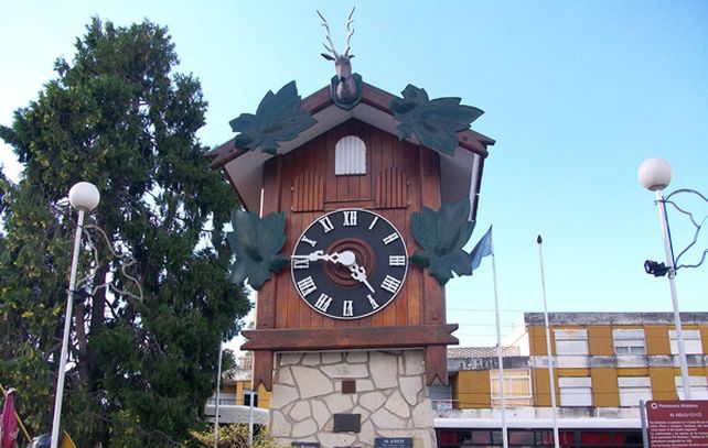 El tradicional reloj de Carlo Paz