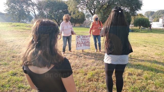 Movilización en defensa de los terrenos del Parque Urquiza