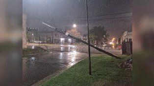 Temporal en Concepción del Uruguay cauzó destrozos