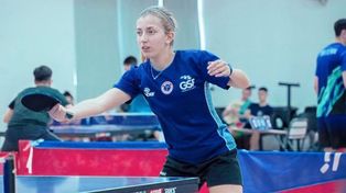 La rosarina Velentina Parola, destacada deportista en tenis de mesa