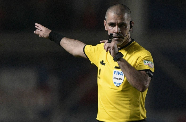 Eber Aquino, el árbitro de la final entre Junior y Unión