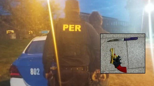 Paraná: detuvieron a un hombre que amenazaba con un cuchillo y un arma de juguete