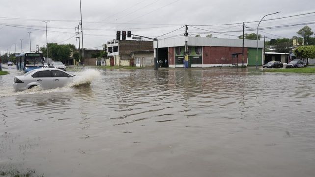 La tormenta en Rosario anegó numerosas calles y dejó gran cantidad de ramas y árboles caídos.