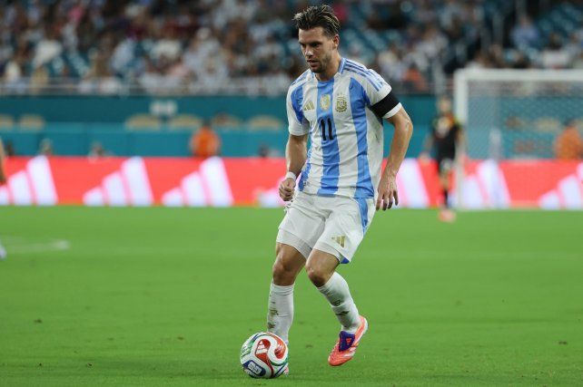 Giovani Lo Celso marcó el gol de Argentina.