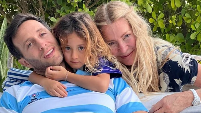 Tomás Yankelevich, su hija Mila y Cris Morena.
