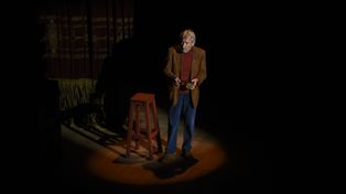 José Sacristán, en un momento de la obra presentada la semana pasada en el Astengo.