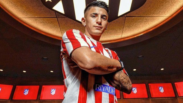 La presentación a todas luces de Thiago Almada en Atlético de Madrid