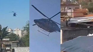 Helicóptero policial causó daño en casas del barrio Maccarone, en Paraná.