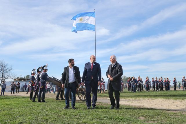 Durante el acto oficial el gobernador