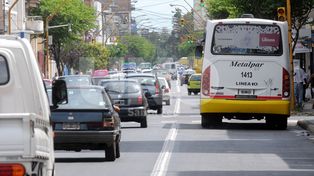 Carril exclusivo: el transporte se agilizó un 40% en Rivadavia