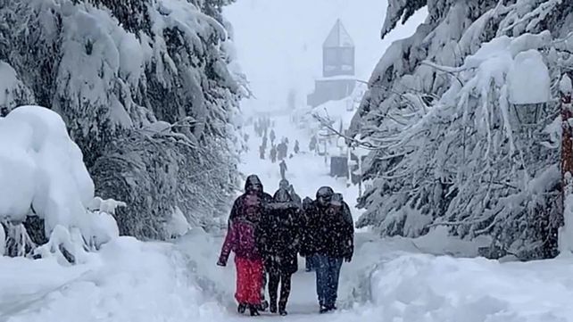 Intensas nevadas en los principales destinos turísticos de la Patagonia