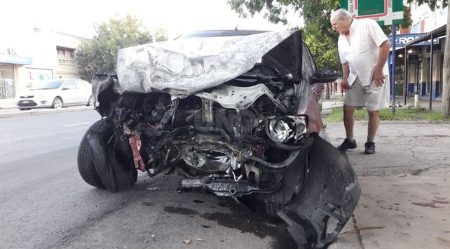 Los autos protagonistas del accidente.