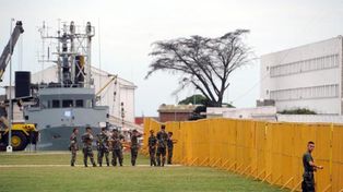 Todo listo para recibir a la Fragata Libertad en el puerto de Mar del Plata