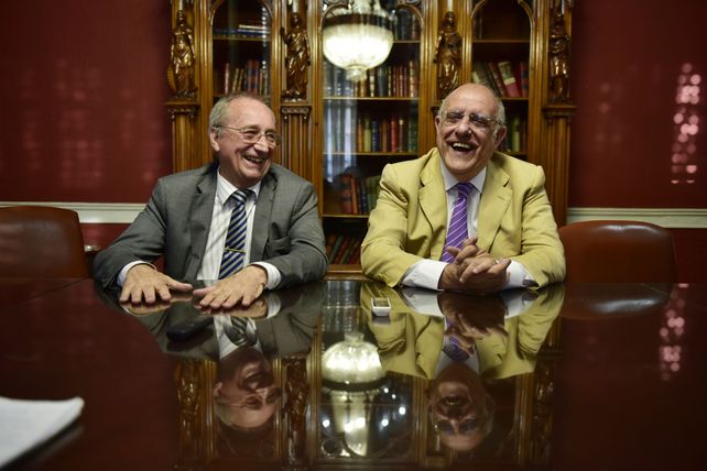 Ambos presidentes pasaron un momento agradable y distendido.
