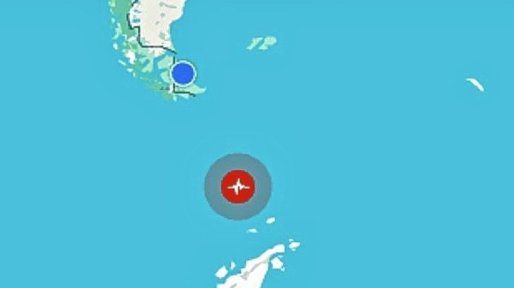 Fuerte sismo de magnitud 7,8 en el Atlántico Sur: se registró a 720 kilómetros de Ushuaia