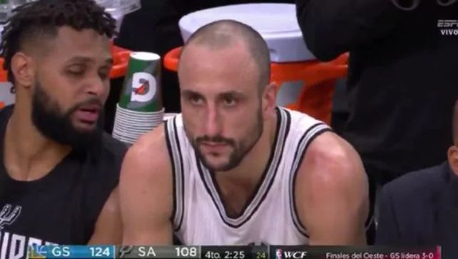 Manu Ginóbili confesó el diálogo que tuvo con Patty Mills en el medio de la ovación