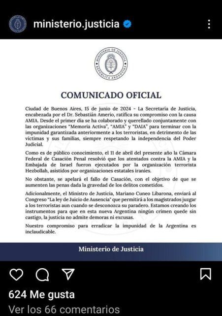 Así anunció el gobierno nacional el cierre de las oficinas estatales