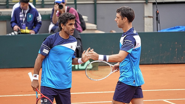 Argentina ganó en dobles y vence a Bielorrusia 2-1 en la Davis