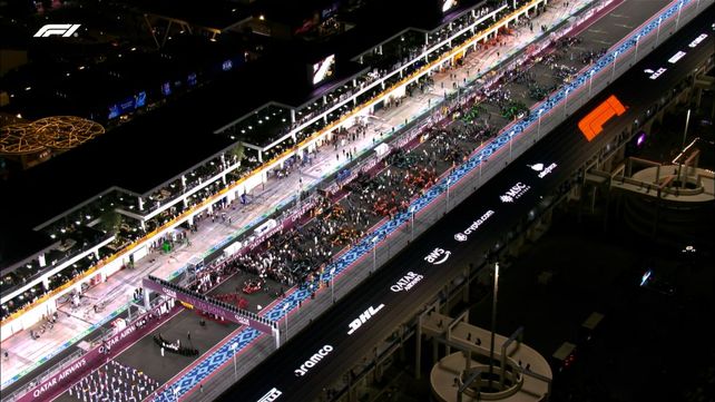 La grilla del GP de Qatar. Franco Colapinto