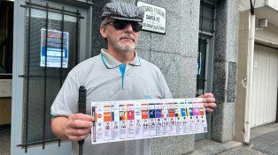 Presentaron una plantilla accesible para que personas con discapacidad visual puedan votar en Santa Fe