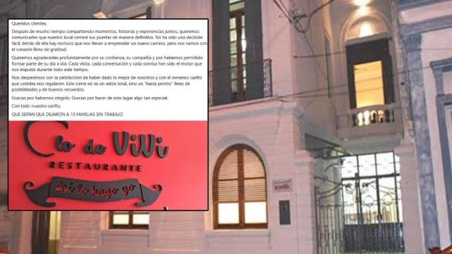 El restaurante Lo de Vivi de Concordia cerró tras perder un millonario juicio laboral