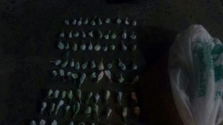 Fraccionada. La droga estaba lista para ser comercializada en Galarza.