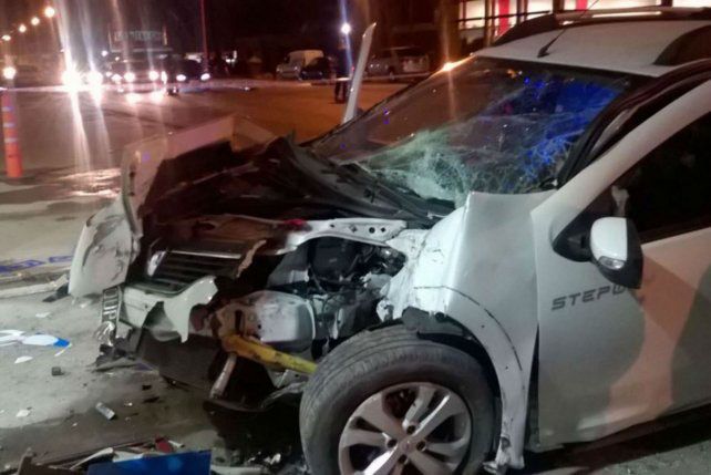 El conductor del auto y la mujer