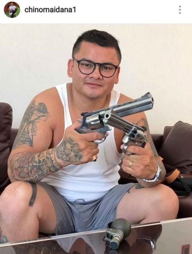 Polémica. La imagen que publicó el exboxeador santafesino y que luego fue borrada.&nbsp;