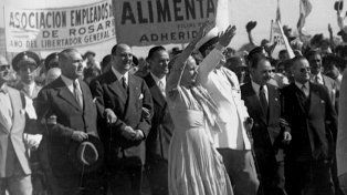 Los cuatro viajes de Evita a Rosario en el archivo de La Capital
