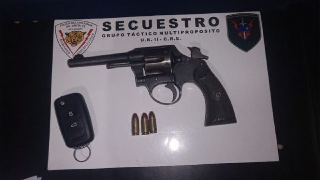 El joven detenido por el ataque a la vivienda tenía en su poder un revólver calibre 32.&nbsp;