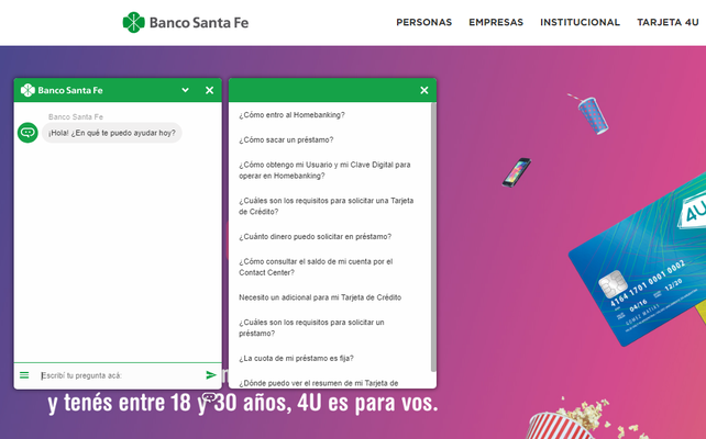 El Banco Santa Fe incorpora la inteligencia artificial para brindar respuestas más rápidas