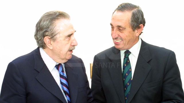 Obeid junto al expresidente Raúl Alfonsín en el año 2006
