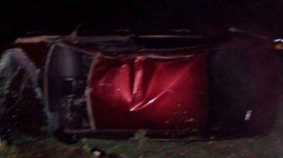Ruta 11: joven volcó con su auto y fue hospitalizado