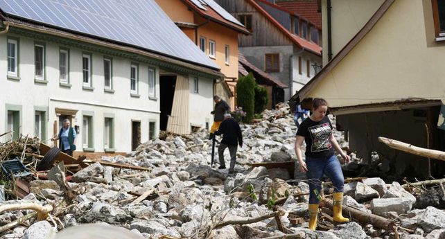 Graves inundaciones en el sur de Alemania