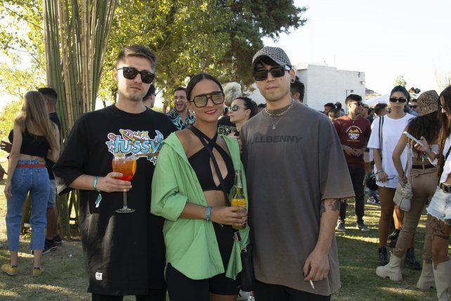 Martín Parma, Micaela Duarte y Mauro Barreto.