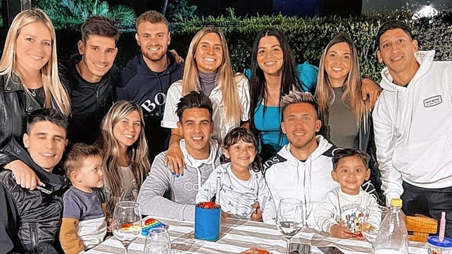 El festejo íntimo de varios campeones con Colón