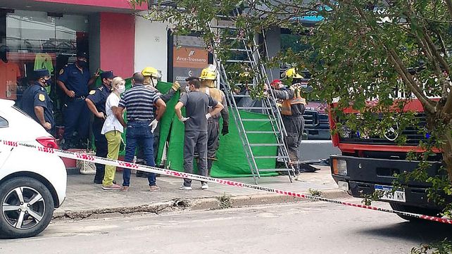 El ascensor que aplastó a una mujer en Crespo