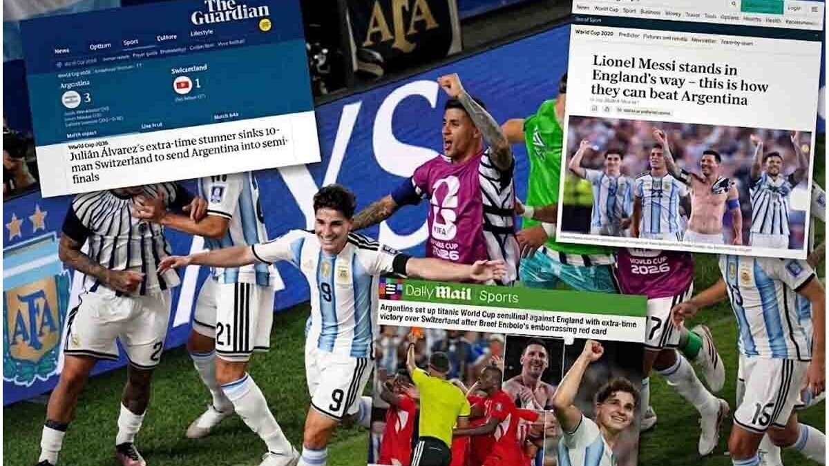 La prensa inglesa disparó contra Argentina: Jugó con doce jugadores