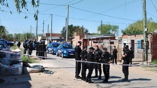 El vallado en la zona de Matheu y Caracas, la esquina de Nuevo Alberdi donde ocurrió el crimen de Maximiliano Lucero.