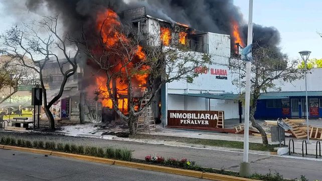 El incendió destruyó la pinturería