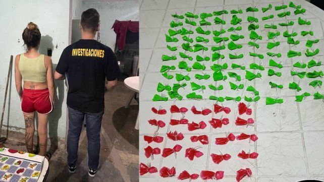 Secuestraron 115 dosis de cocaína en la casa de una mujer