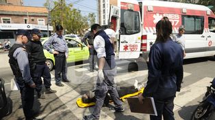 Una mujer fue trasladada hacia el Cullen por un accidente en Bulevar y Vélez Sarsfield